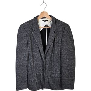 Hugo Boss Jasmena Soft Stretch Knit Blazer Charcoal Gray Size 10